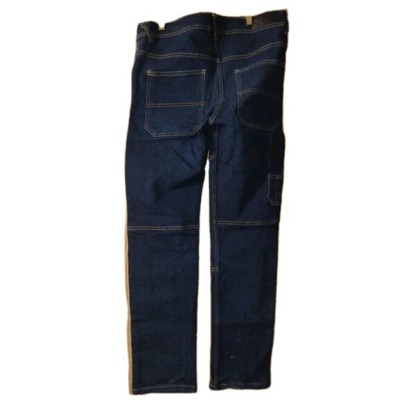 Supply & Demand Dark Wash Exposed Stitching Skinny Jeans Men's Size 34 X 33 - Picture 7 of 9